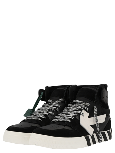 Shop Off-white High Top Vulcanized Sneakers In Black