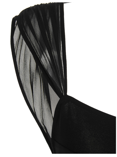 Shop Nensi Dojaka Butterfly Dress In Black