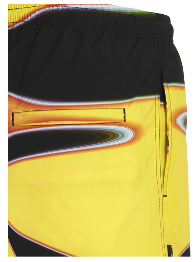 Shop Ambush Printed Beach Shorts In Multicolor