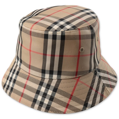 Shop Burberry Kids Vintage Check Bucket Hat In Multi