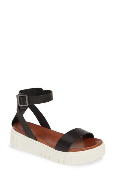 Shop Mia Lunna Platform Ankle Strap Sandal In Black