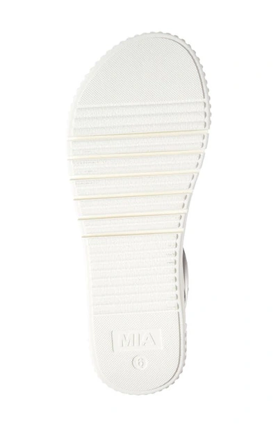 Mia Lunna Platform Ankle Strap Sandal In Black
