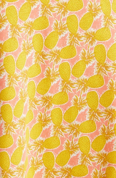 Shop Boden Print A-line Shirtdress In Brioche Pineapple Cluster
