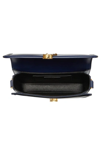 Shop Saint Laurent Medium Solferino Leather Shoulder Bag In Blue Charron