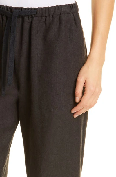 Shop Vince Tie Front Pull-on Pants In Black