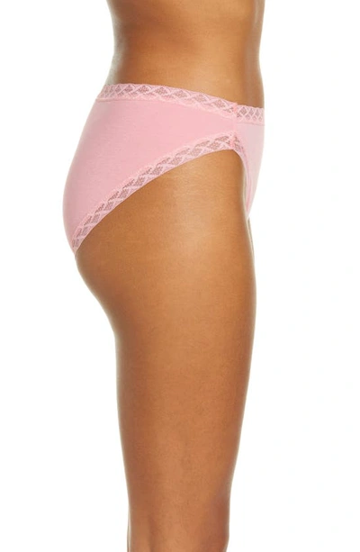 Shop Natori Bliss Cotton French Cut Briefs In Conch Shell