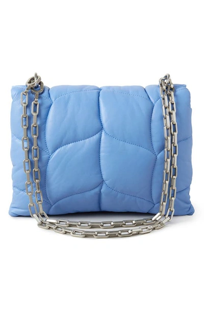 Shop Mulberry Little Softie Quilted Leather Crossbody Bag In Cornflower Blue