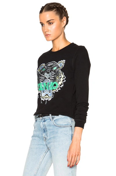 Shop Kenzo Classic Tiger Sweatshirt In Black