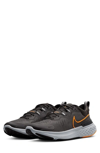 Nike React Miler 2 Men's Road Running Shoes In Ash/ Kumquat/ Black/ Grey