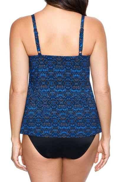 Shop Miraclesuit Thebes Allura Bikini Top In Blue Multi