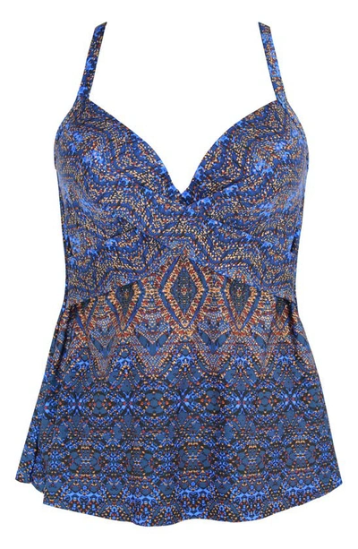 Miraclesuit Thebes Bette One Piece Swimsuit In Blue Multi