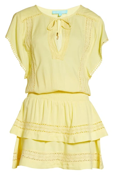 Shop Melissa Odabash Georgie Cover-up Dress In Yellow