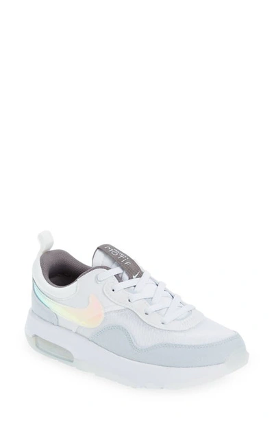 Shop Nike Kids' Air Max Motif Sneaker In White/ Aura/ White/ Pewter