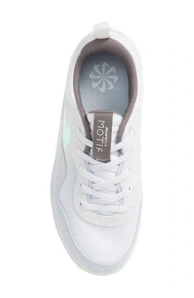 Shop Nike Kids' Air Max Motif Sneaker In White/ Aura/ White/ Pewter