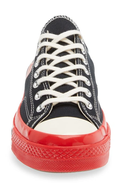 Shop Comme Des Garçons Play X Converse Chuck Taylor® Hidden Heart Red Sole Low Top Sneaker In Black