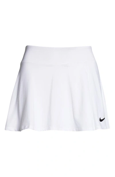 kandidaat overdrijving pit Nike Court Victory Dri-fit Tennis Skirt In White/ Black | ModeSens