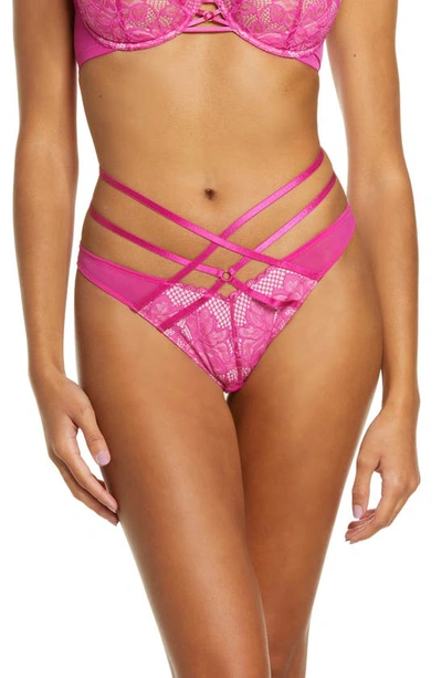 Hot Pink Strapping Detail Panties