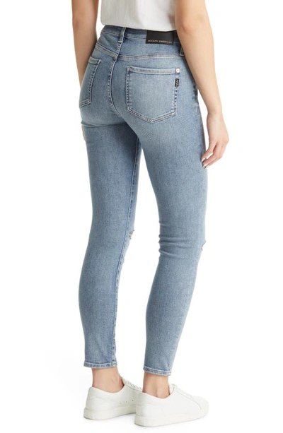 Shop Modern American Soho Ripped High Waist Skinny Jeans In Astoria