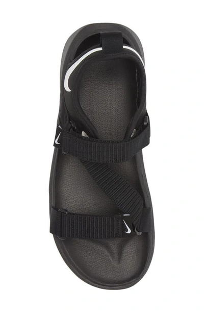 Shop Nike Vista Sport Sandal In Black/ White/ Black