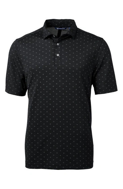 Cutter & Buck Virtue Tile Drytec Performance Polo In Black