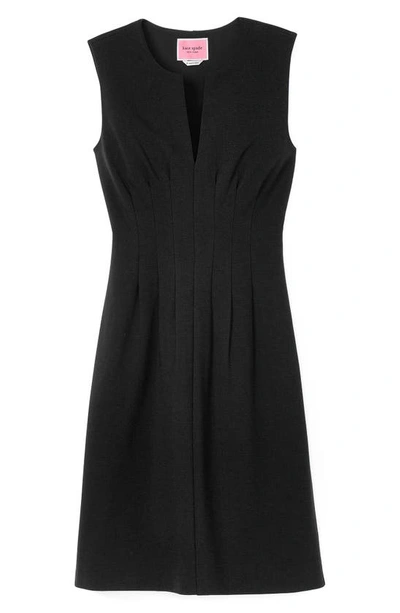 kate spade new york L112123 Womens Black Sleeveless Ponte Sheath Dress Size  10