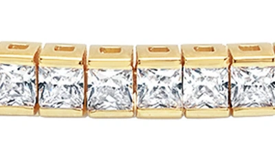 Crislu Cubic Zirconia Tennis Bracelet In Gold