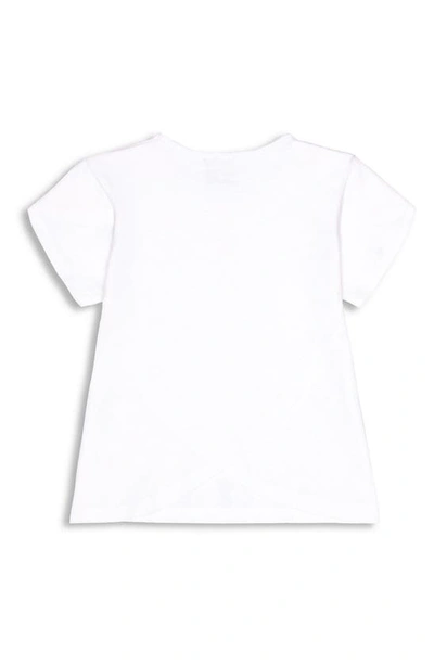 Shop Miles And Milan Precious Petal Cotton T-shirt In White