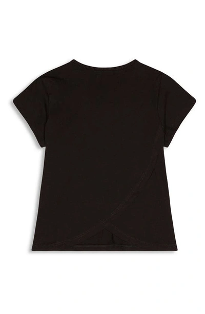 Shop Miles And Milan Precious Petal Cotton T-shirt In Black
