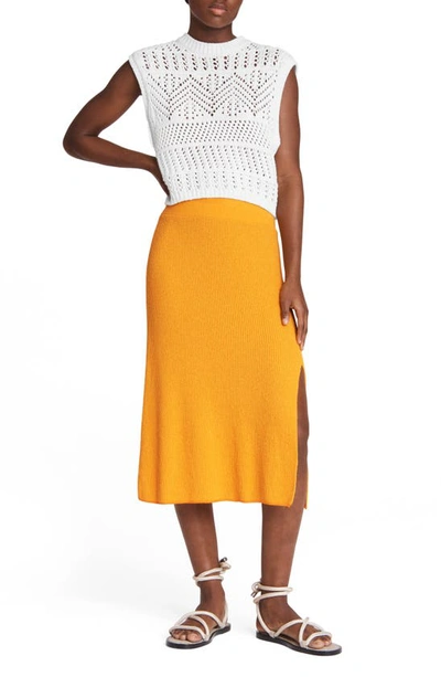 Shop Rag & Bone Soleil Skirt In Deep Yellow