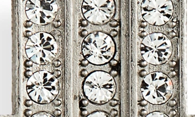 Shop Balenciaga Bb Stud Earrings In Silver/ Crystal