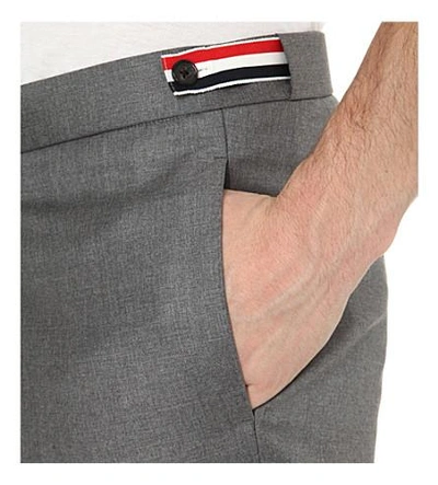 Shop Thom Browne Slim-fit Skinny Wool Trousers In Med Grey