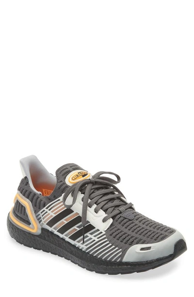 Shop Adidas Originals Ultraboost 1.0 Dna Running Sneaker In Grey/ Core Black/ Flash Orange