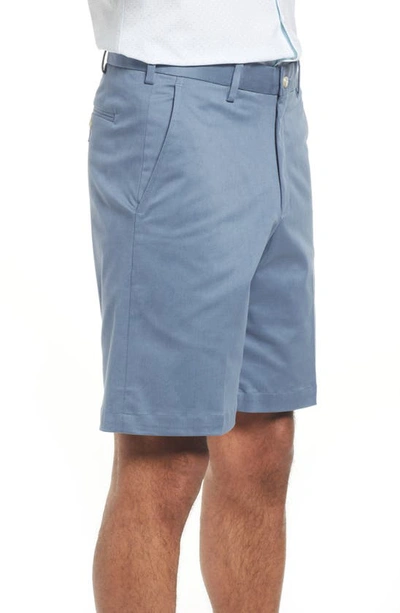 Vintage 1946 Classic Flat Front Chino Shorts In Slate