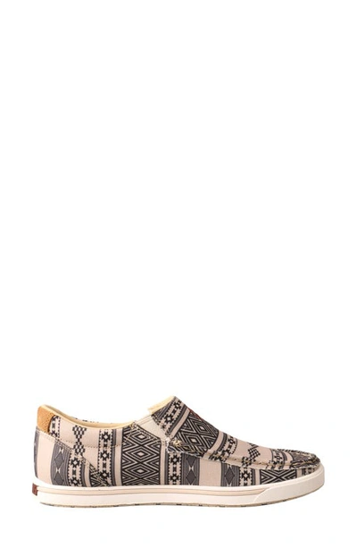 Shop Twisted X Hooey Loper Slip-on Sneaker In Taupe Black