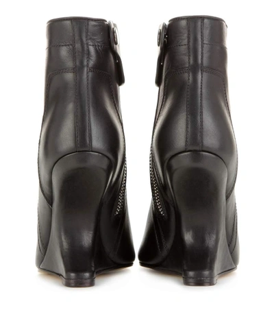 Shop Rick Owens Leather Ankle Boots In Black