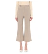 NINA RICCI Flared Cropped Wool Trousers