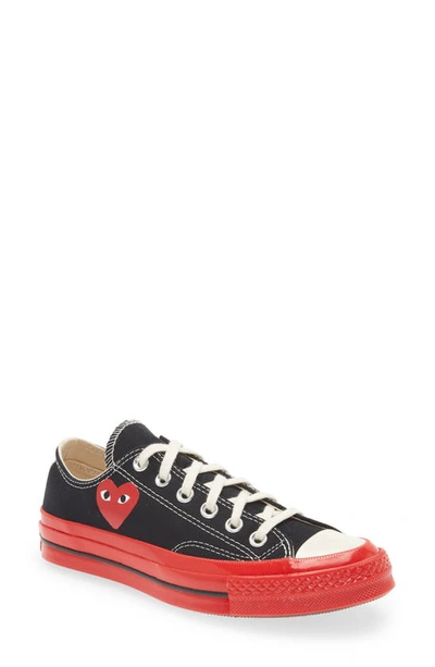 Comme Des Garçons X Converse Chuck Taylor® Red Sole Low Top Sneaker In  Black | ModeSens