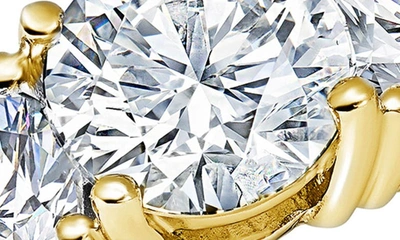 Crislu 3-stone Cubic Zirconia Ring In Gold
