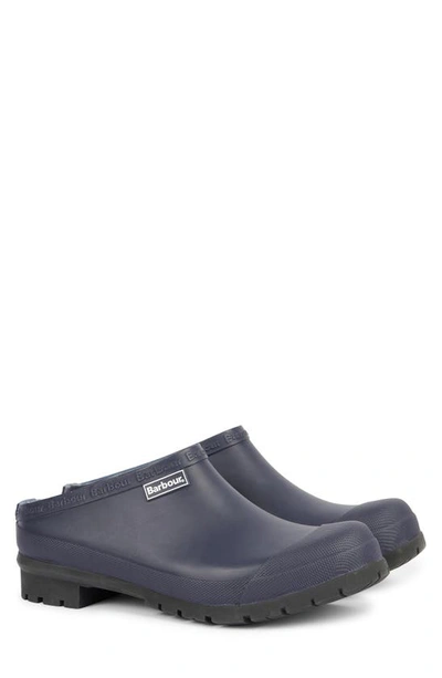 Shop Barbour Quinn Rubber Clog In Navy