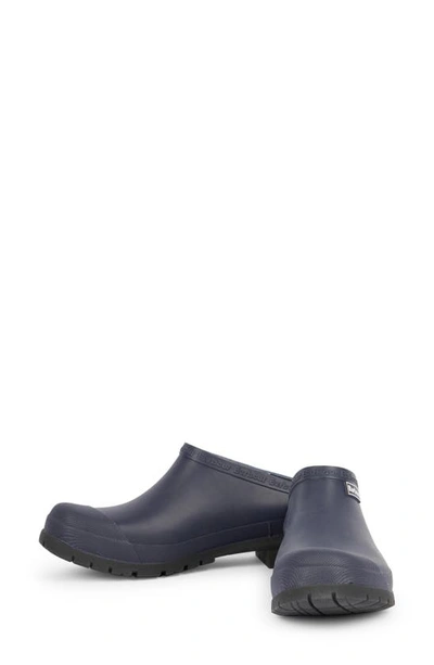 Shop Barbour Quinn Rubber Clog In Navy