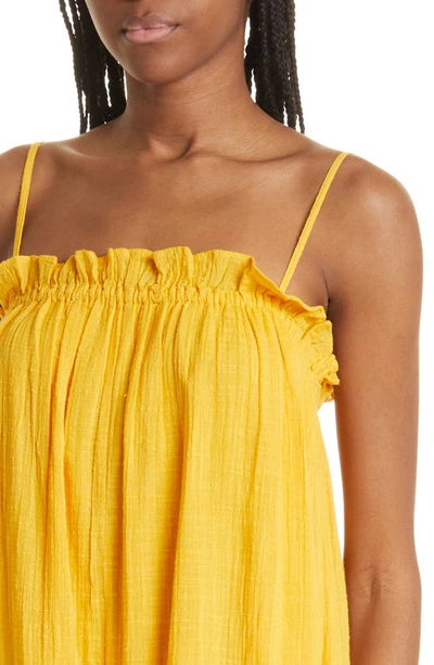 Shop Apiece Apart Pina Organic Cotton Blend Maxi Dress In Mimosa