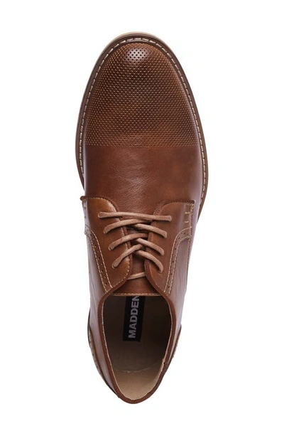 Shop Madden Allise Perforated Cap Toe Derby In Cognac