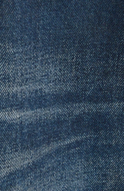 Shop Balenciaga Swing Asymmetric Denim Jacket In Solarize Blue