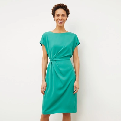 Shop M.m.lafleur The Jillian Dress - Eco Medium Crepe In Tropical Green