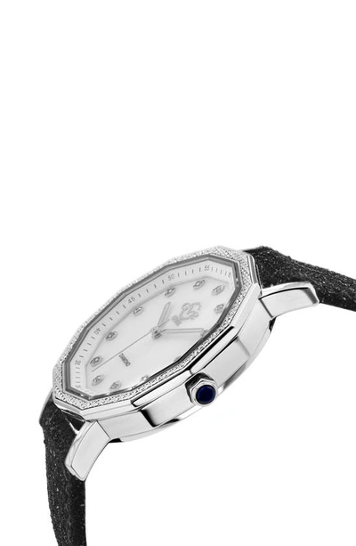 Shop Gv2 Spello Diamond Dial Watch, 38mm In Black/ Silver