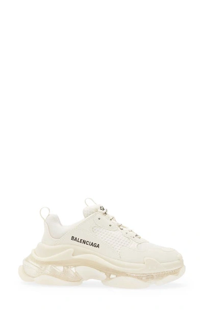 Shop Balenciaga Triple S Sneaker In Eggshell