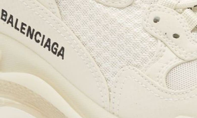 Shop Balenciaga Triple S Sneaker In Eggshell