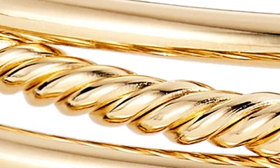 Soko Uzi Set Of 3 Bangle Bracelets In Gold