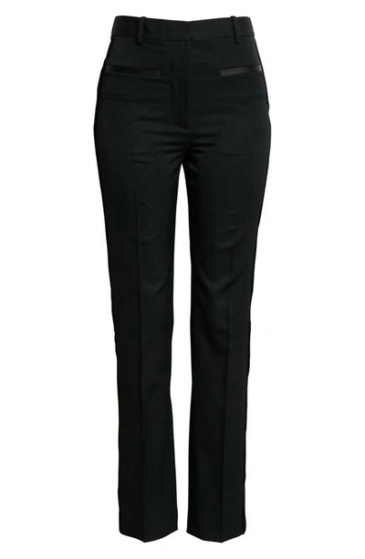 Shop Jw Anderson Slim Fit Virgin Wool Tuxedo Trousers In Black