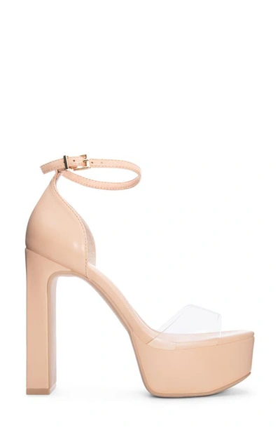 Shop Chinese Laundry Asher Platform Sandal In Clear